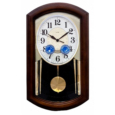 Настенные часы с маятником и мелодиями La mer GT-9515-1 в магазине Спорт - Пермь