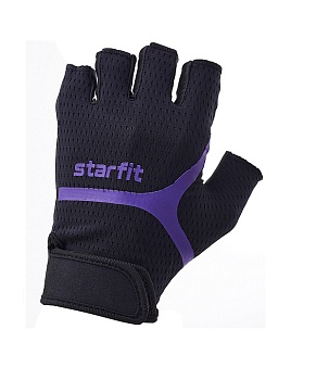 Перчатки для фитнеса Starfit WG-103 черно-фиолетовые в Магазине Спорт - Пермь