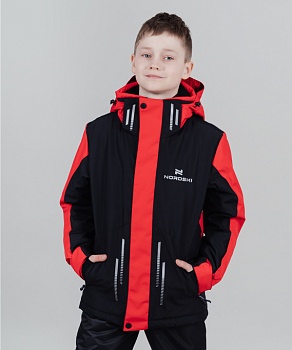 Горнолыжная куртка Nordski Jr. Extreme Black/Red (NSJ562910) в магазине Спорт - Пермь