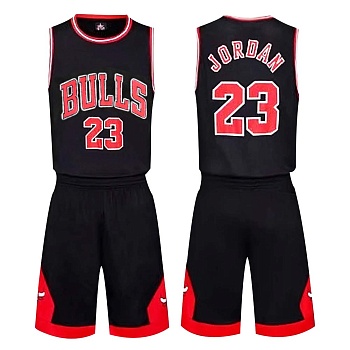 Форма баскетбольная подростковая Chicago Bulls(Jordan) черная