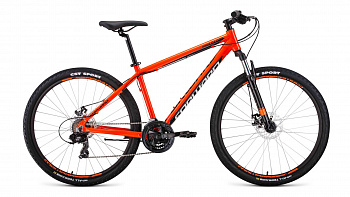 Велосипед Forward APACHE 27,5 2.0 disc, оранжевый/черный, рама: 19"