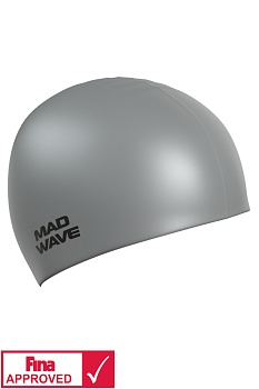 Шапочка для плавания Mad Wave Intensive Silicone Solid  M0535 01 в магазине Спорт - Пермь