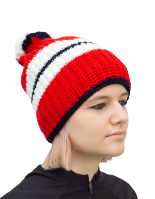 Шапка RAY вязаная Арктика, размер М (56-60), цвет красный/темно-синий Шапка RAY вязаная Арктика, размер М (56-60), цвет красный/темно-синий