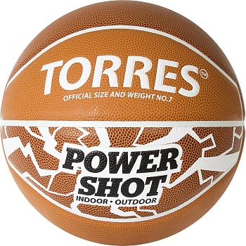 Мяч для баскетбола Torres PowerShot B32087, размер 7