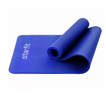 Коврик для йоги STARFIT FM-301, NBR, 183x58x1,2 см, темно-синий в Магазине Спорт - Пермь