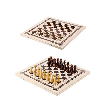 Настольная игра 2 в 1 (шахматы, шашки) Орловская ладья