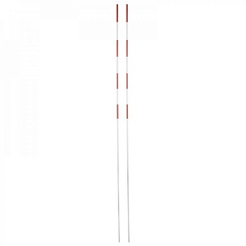 Антенны волейбольные под карманы арт. FS№A1.8, фиберглас, высота 1,8 м, диаметр 10 мм, бело-красный