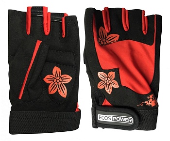 Перчатки для фитнеса Ecos 5106-R черный/красный в Магазине Спорт - Пермь