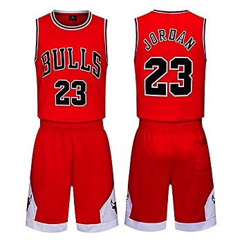 Форма баскетбольная взрослая Chicago Bulls(Jordan) красная