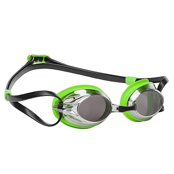 Очки для плавания Mad Wave SPURT Mirror M0427 25 0 10W, цвет: зеленый в магазине Спорт - Пермь