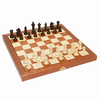 Шахматы "Турнирные" размер 6 с инкрустацией доски деревом Артикул: 96