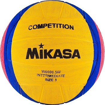 Мяч для водного поло MIKASA W6608 5W JN, вес 340-380г, размер 3
