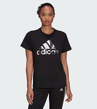 Футболка женская Adidas ESSENTIALS PRINT LOGO COTTON TEE HD9328 в Магазине Спорт - Пермь