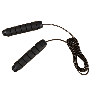 Скакалка Woohooo Easy PRO WE2.8BBL + утяжелителями, длина 280 см, черная в Магазине Спорт - Пермь