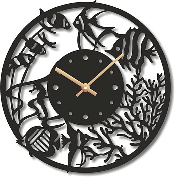 Настенные часы Михаил Москвин Аквариум 2 в магазине Спорт - Пермь