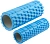 Валик для спины набор 2в1, 33x13см и 30х8см, массажный МФР ролик, цвет голубой в Магазине Спорт - Пермь