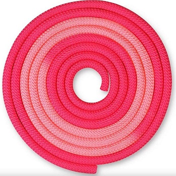 Скакалка для художественной гимнастики утяжеленная двухцветная INDIGO 165 г IN257 3м Фуксия-розовый