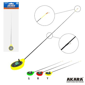 Удочка зимняя Akara Finezza UL (0,7-2,8г), хлыст стеклопластик