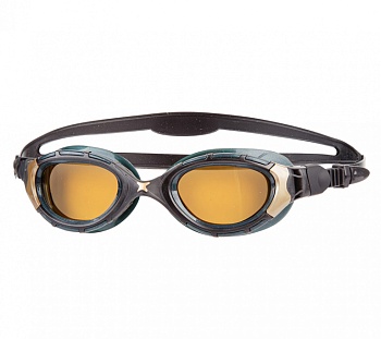 Очки для плавания ZOGGS Predator Flex Polarized Ultra Reactor, цвет черный/золото в магазине Спорт - Пермь