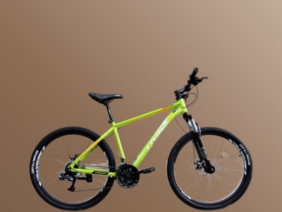 Велосипед TRINX M116 ELITE, 27.5, рама 18", зеленый/белый/оранжевый в Магазине Спорт - Пермь