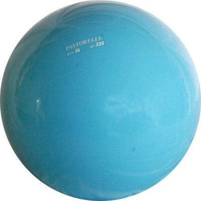 Мяч для художественной гимнастики PASTORELLI 16 см (голубой), артикул 00231