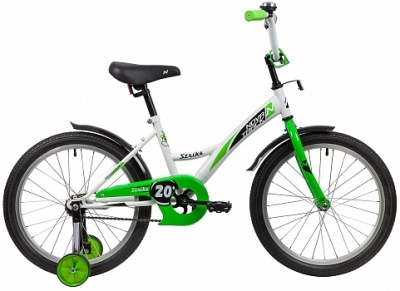 Велосипед NOVATRACK STRIKE 20", бело-зеленый в Магазине Спорт - Пермь