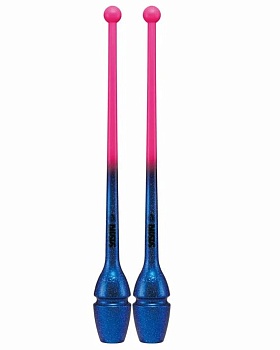 Булавы SASAKI М-34JKGH Galaxy Input-Rubber Clubs 40,5 см FRP x LPBU - розово-синий