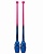 Булавы SASAKI М-34JKGH Galaxy Input-Rubber Clubs 40,5 см FRP x LPBU - розово-синий