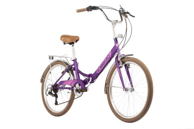 Велосипед складной  FOXX SHIFT,6.V, 24" (2024), 6 скоростей, фиолетовый в Магазине Спорт - Пермь