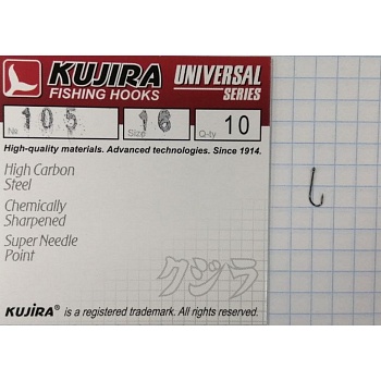 Крючки Kujira Universal 105 №16(10шт)