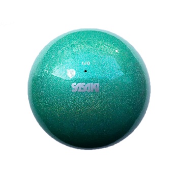 Мяч для художественной гимнастики SASAKI M 207 BRМ MЕТЕОР, цвет COG (кобальт зеленый)