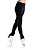 Лосины для фигурного катания CHERSASPORT со штрипкой на липучке под конек (термобифлекс), черные
