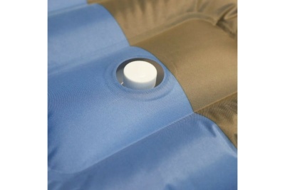 Надувной матрас Следопыт, размер 190 х 60 х 12 см,с насосом, голубой/серый