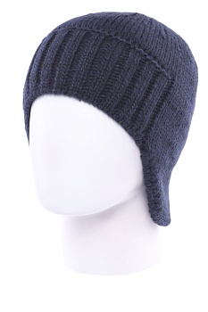 Шапка -  ушанка Trend Тизер, флис, сине-черная