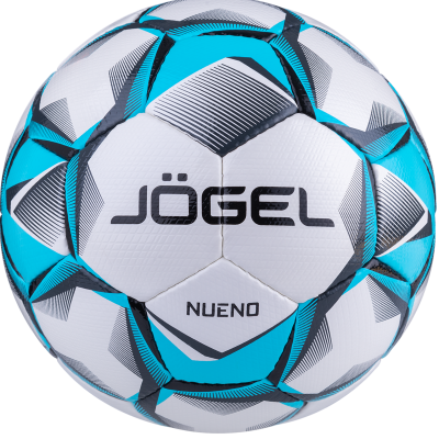 Мяч футбольный Jogel Nueno, белый-голубой-черный, размер 5 Мяч футбольный Jogel Nueno, белый-голубой-черный, размер 5