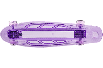 Скейтборд/круизер TECH TEAM Transparent 27" Light, purple