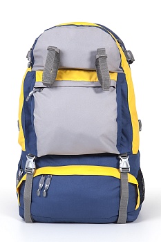 Рюкзак ТАЙФ КАЙТУР 2, 50 литров, синий/желтый/серый
