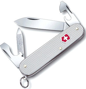 Нож Victorinox Cadet Alox, 84 мм, 9 функций, рифлёный алюминий, 0.2601.26