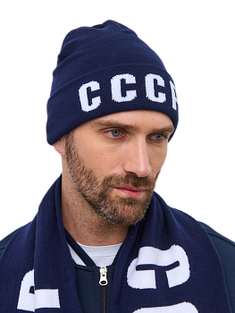 Шапка мужская СССР 70M-RT-1845/,1 синяя