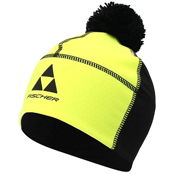 Шапка Fischer Softshell (GR8200-103), цвет черный/лимон Шапка Fischer Softshell (GR8200-103), цвет черный/лимон