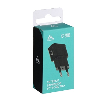 Зарядное устройство сетевое Luazon LN-100AC USB, черное, арт. 1677876 в Магазине Спорт - Пермь