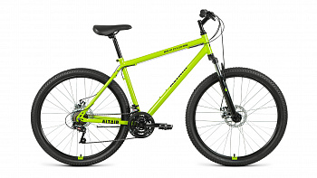 Велосипед ALTAIR MTB HT 27,5 2.0 disc (2021) зеленый/черный, рама: 19"