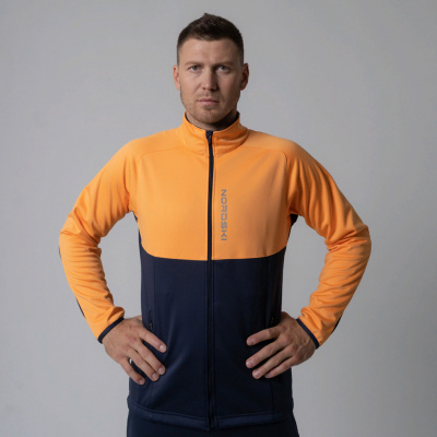 Разминочная куртка NORDSKI Premium Orange/Blueberry, артикул NSM443257 в Магазине Спорт - Пермь