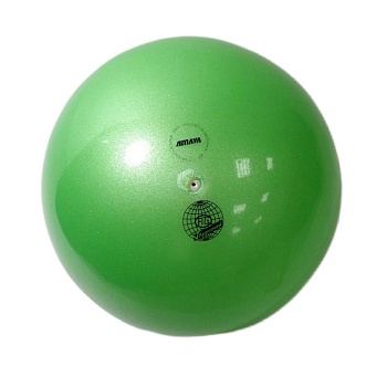Мяч для художественной гимнастики AMAYA, 18,5 см, салатовый