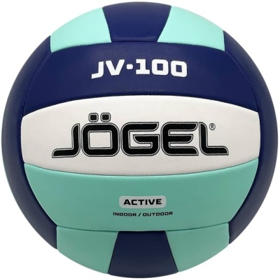 Мяч волейбольный Jogel JV-100, синий, мятный (ЦБ-00002645) размер 5