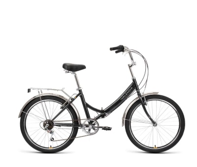 Велосипед складной Forward VALENCIA 24 2.0, 6 скоростей, серый/зеленый в Магазине Спорт - Пермь