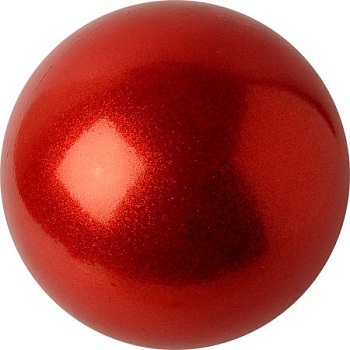 Мяч для художественной гимнастики PASTORELLI GLITTER HV 16,  02199 - красный