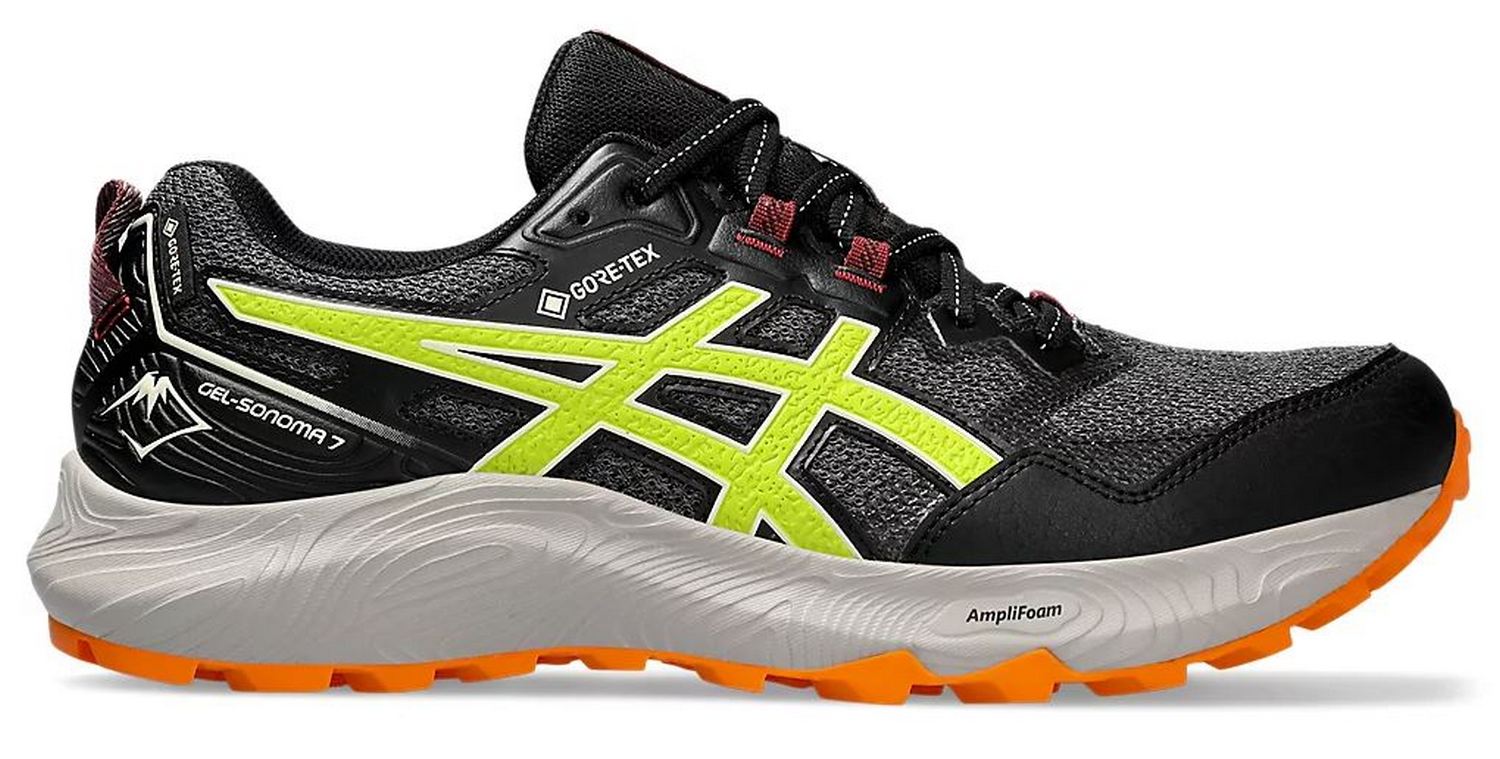 Кроссовки Asics GEL-SONOMA 7 GTX 1011B593-020, Graphite Grey/Neon Lime,  одежда и обувь для бега в Магазине Спорт - Пермь