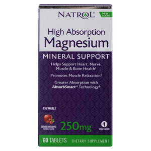 Natrol Magnesium 250 мг High Absorption (60 таблеток), витамины в магазине Спорт - Пермь
