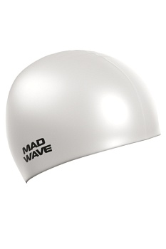 Шапочка для плавания Mad Wave Intensive Big, взрослая, M0531 12 2 02W, White в магазине Спорт - Пермь